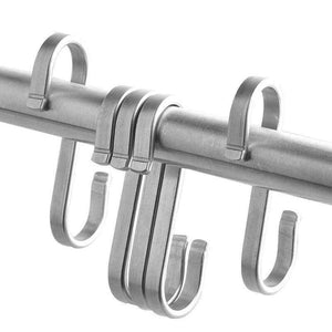 Planet Gates S / Bronze Home Storage Organization Stainless Steel Flat Wardrobe Kitchen Bathroom Door Hook S-Shaped Hooks 10PC/LOT