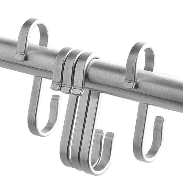 Planet Gates S / Bronze Home Storage Organization Stainless Steel Flat Wardrobe Kitchen Bathroom Door Hook S-Shaped Hooks 10PC/LOT