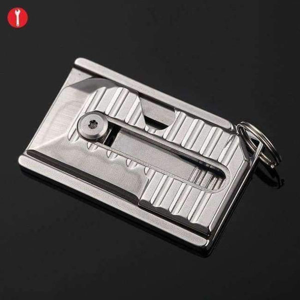 Planet Gates S Camping equipment EDC Stainless Steel Mini Knife Tool Paper Cutter Mini Bottle Box Opener Keychain