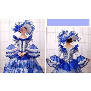 Planet Gates S Court Dress Retro Luxury Stage Uniform Halloween Queen Dresses Make Up Party Dress Formal Event Clothing