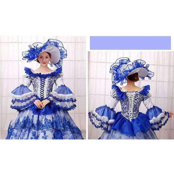 Planet Gates S Court Dress Retro Luxury Stage Uniform Halloween Queen Dresses Make Up Party Dress Formal Event Clothing