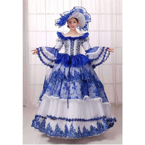 Planet Gates S Court Dress Retro Luxury Stage Uniform Halloween Queen Dresses Make Up Party Dress Formal Event Clothing