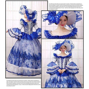 Planet Gates S Court Dress Retro Luxury Stage Uniform Halloween Queen Dresses Make Up Party Dress Formal Event Clothing