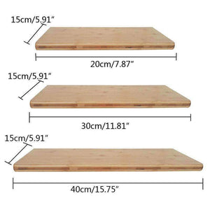 Planet Gates S Creative Kitchen Storage Wall Shelf Floating Wall Mounted Shelf Bamboo Photo Book Display Rack Holder Storage Ledge