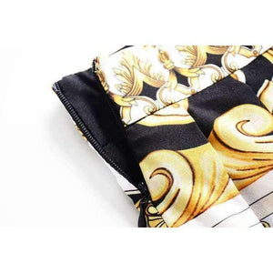 Planet Gates S Designer Fashion Women's Set Autumn 2018 Tunic Print Long Sleeve Tops Shirt+A-Line Mini Skirt Suit Lady Casual Two Piece Set