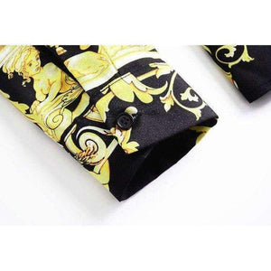 Planet Gates S Designer Fashion Women's Set Autumn 2018 Tunic Print Long Sleeve Tops Shirt+A-Line Mini Skirt Suit Lady Casual Two Piece Set