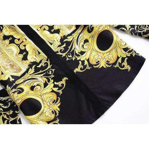 Planet Gates S Designer Fashion Women's Set Autumn 2018 Tunic Print Long Sleeve Tops Shirt+A-Line Mini Skirt Suit Lady Casual Two Piece Set