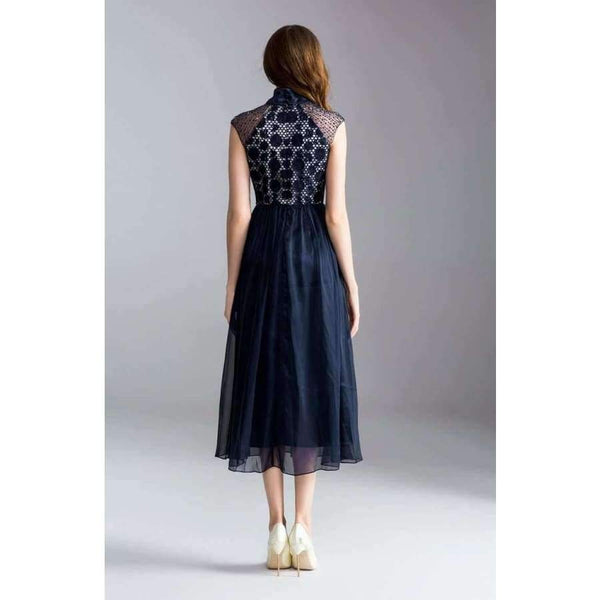 Planet Gates S Dress Lux Women Sequin Embroidery Sleeveless Bow Tie Elegant Midi Party Event Dress Tunic Vestidos De Novia