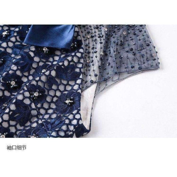 Planet Gates S Dress Lux Women Sequin Embroidery Sleeveless Bow Tie Elegant Midi Party Event Dress Tunic Vestidos De Novia