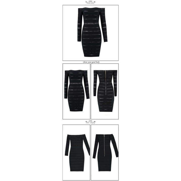 Planet Gates S Dress office lady solid strapless sexy black bandage dress women celebrity bar club party event dinner bandage dress