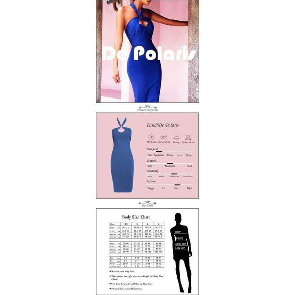 Planet Gates S Dress Women Summer Dress Bandage Rayon Blue Halter Sheath Event Club Evening Club Bar Party Prom Bandage Dress Sexy