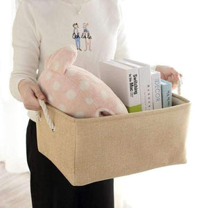 Planet Gates S / Golden Laundry Storage Basket Cotton Waterproof Folding Eco-friendly Sundries Clothes Toy Home Storage Organization Box With Cover