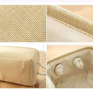 Planet Gates S / Golden Laundry Storage Basket Cotton Waterproof Folding Eco-friendly Sundries Clothes Toy Home Storage Organization Box With Cover