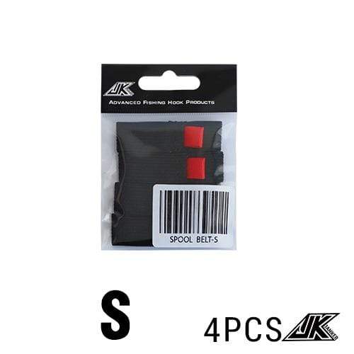 Planet Gates S JK 4pcs/pack Black Elastic Fishing Spool Belt Fishing Reel Protection Belt Spinning Wheel Reel Accessories