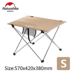 Planet Gates S Khaki Outdoor Folding Table Ultra-light Aluminum Alloy Structure Portable Camping Foldable Picnic Table