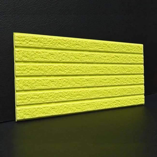 Planet Gates S-light green 3d creative wall stickers living room dormitory self-adhesive foam wallpaper imitation brick stone striped wallpaper stickers