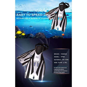 Planet Gates S-M 36-40 / China Quality Open Heel Adult Diving Flippers Non-slip Adjustable Diving Fins For Swimming Snorkelling Free Shipping