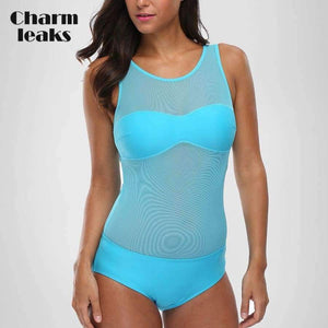 Planet Gates S One Piece Swimsuit Swimwear Women Sexy Stripe Swimwear Scarf Grid Translucent Monokini Bikini