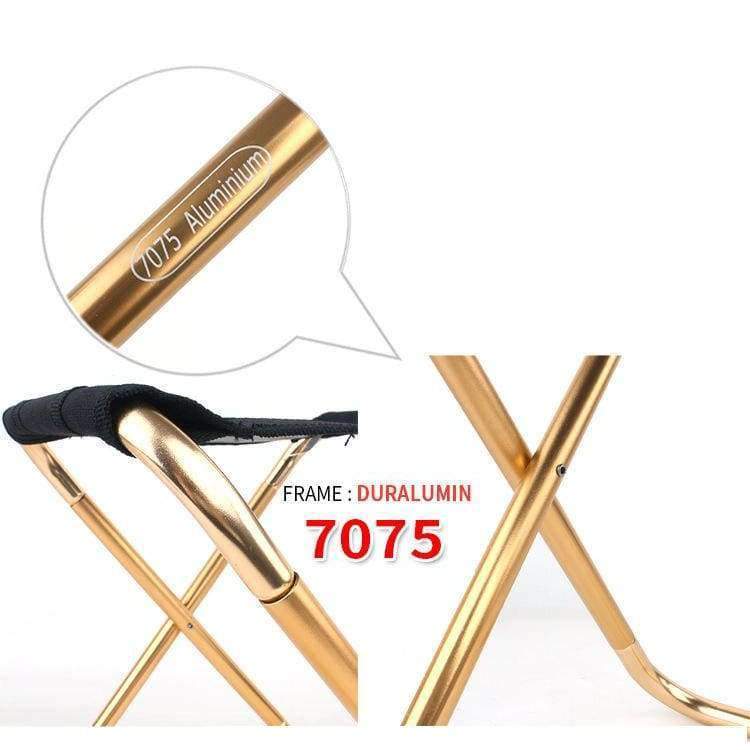Planet Gates S Outdoor Folding Chair 7075 Aluminum Alloy Fishing Camping Chair BBQ Stool Folding Stool Portable Travel Train Chair