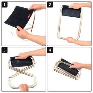 Planet Gates S Outdoor Folding Chair 7075 Aluminum Alloy Fishing Camping Chair BBQ Stool Folding Stool Portable Travel Train Chair