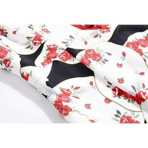 Planet Gates S Print Dress 2018 Autumn Fashion Clothing Women Turn-down Collar Beading Elegant Long Sleeve Party Midi Dress Events