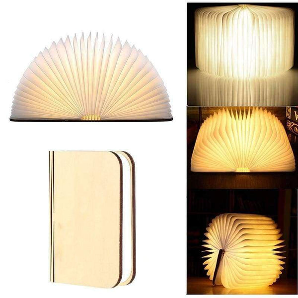 Planet Gates S Rechargeable Wooden Book Light USB LED Night Light Foldable Table Lamp Luminaria Bedroom Nightlight Bedside Booklight Home Decor