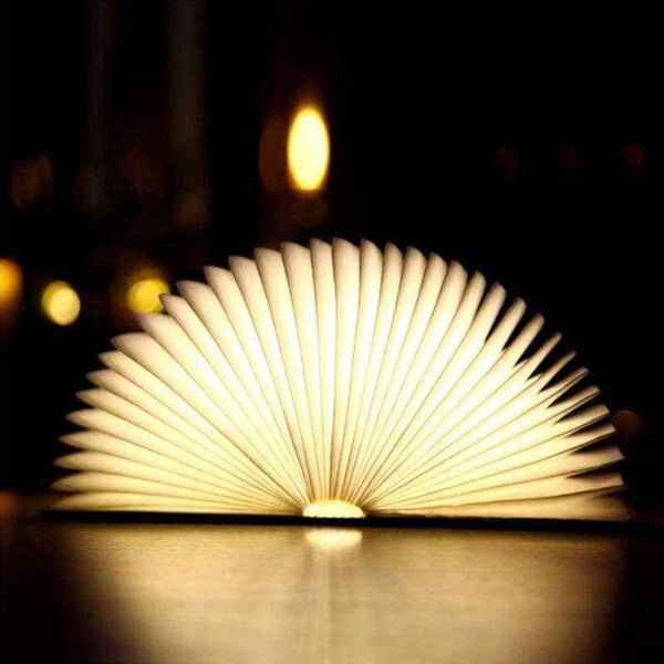 Planet Gates S Rechargeable Wooden Book Light USB LED Night Light Foldable Table Lamp Luminaria Bedroom Nightlight Bedside Booklight Home Decor