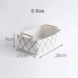 Planet Gates S Size Canvas Fabric Desk Storage Box Books Holder Jewelry Box Case Sundries Basket Toys Cosmetic Organizer Home Organization