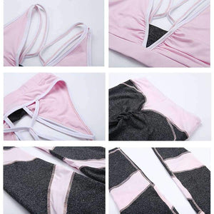 Planet Gates S Sport Suit Women Tracksuit Yoga Set Letter Printed Fitness Gym Running Set Sportswear Leggings Tight  Sports Clothing