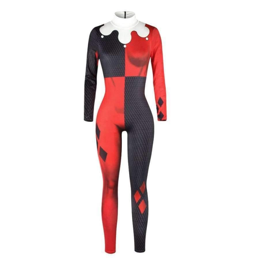 Planet Gates S Squad Harley Quinn Jumpsuit Catsuit Sexy Cosplay Costumes Halloween Women Bodysuit Fancy Dress