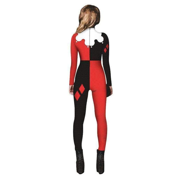 Planet Gates S Squad Harley Quinn Jumpsuit Catsuit Sexy Cosplay Costumes Halloween Women Bodysuit Fancy Dress