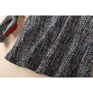 Planet Gates S Vestidos De Festa 2018 Fall Winter Party Ladies Sexy V-Neck Pearl Beading Sleeveless A-Line Warm Thick Wool Dress Event