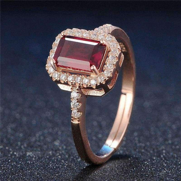 Planet Gates S.VEX Rose Gold Color Genuine 925 Sterling Silver Rings Red Natural Gomestone Fashion Jewelry for Women Gift