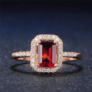 Planet Gates S.VEX Rose Gold Color Genuine 925 Sterling Silver Rings Red Natural Gomestone Fashion Jewelry for Women Gift