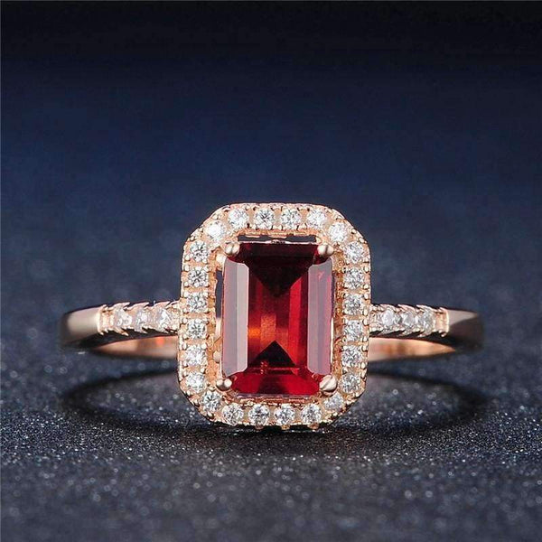 Planet Gates S.VEX Rose Gold Color Genuine 925 Sterling Silver Rings Red Natural Gomestone Fashion Jewelry for Women Gift