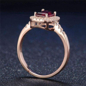 Planet Gates S.VEX Rose Gold Color Genuine 925 Sterling Silver Rings Red Natural Gomestone Fashion Jewelry for Women Gift