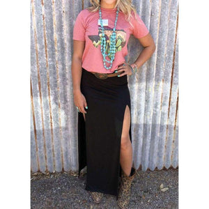 Planet Gates S Women Pink T-Shirt Floral Cactus Texas Print T-Shirt Summer Short Sleeve Soft O-Neck T-Shirt Casual Floral Tops Tee