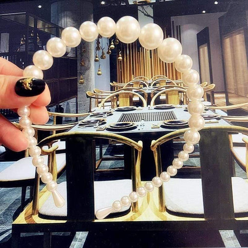 22 Styles Simulation Pearl Hairbands Women Hair Accessories Korean Handmade Bow Flower Hoops Headband Wedding Ornaments