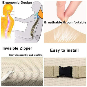 Planet Gates S1 Headrest Car Neck Pillow Seat lumbar Pillow in auto back Head rest Memory Foam Fabric For chair Travel Support Cushion covers