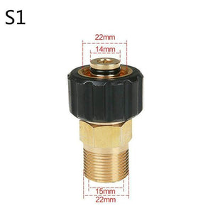 High Pressure Washer Adapter Foam Lance Adapter M22 * 14mm M22* 15mm Male Thread Garden Hose Pressure Washer Accessories