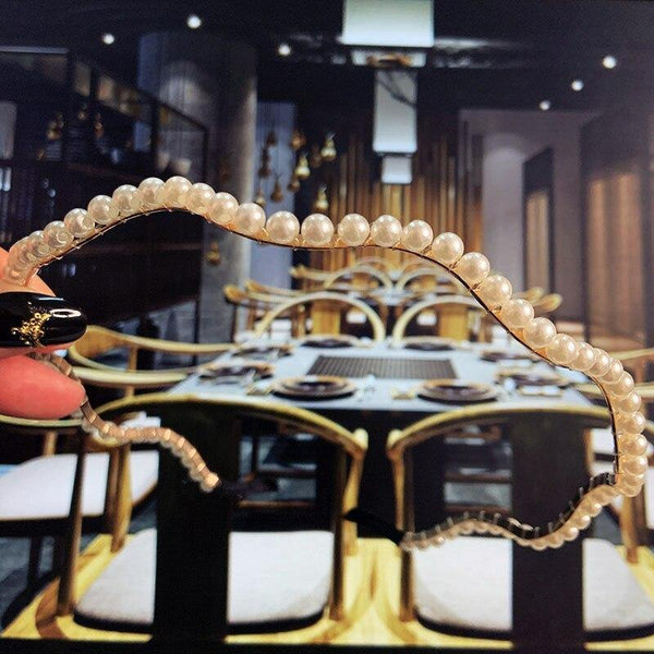 22 Styles Simulation Pearl Hairbands Women Hair Accessories Korean Handmade Bow Flower Hoops Headband Wedding Ornaments