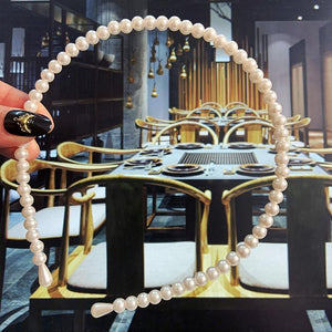 22 Styles Simulation Pearl Hairbands Women Hair Accessories Korean Handmade Bow Flower Hoops Headband Wedding Ornaments