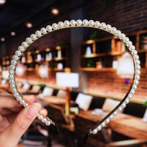 22 Styles Simulation Pearl Hairbands Women Hair Accessories Korean Handmade Bow Flower Hoops Headband Wedding Ornaments