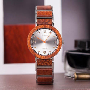 Planet Gates S16-1 40mm Men Lovers Watches BOBO BIRD Wooden Stainless Steel Waterproof Japan Quartz Men Watch in Wood Box Great Gifts