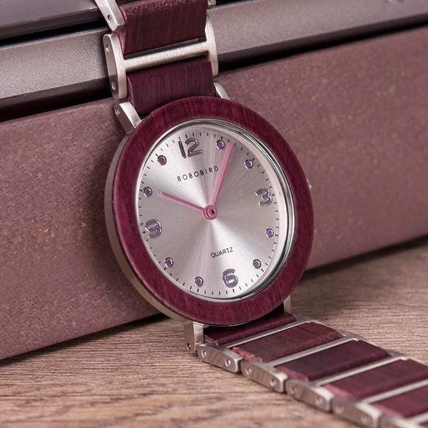 Planet Gates S16-1 40mm Men Lovers Watches BOBO BIRD Wooden Stainless Steel Waterproof Japan Quartz Men Watch in Wood Box Great Gifts