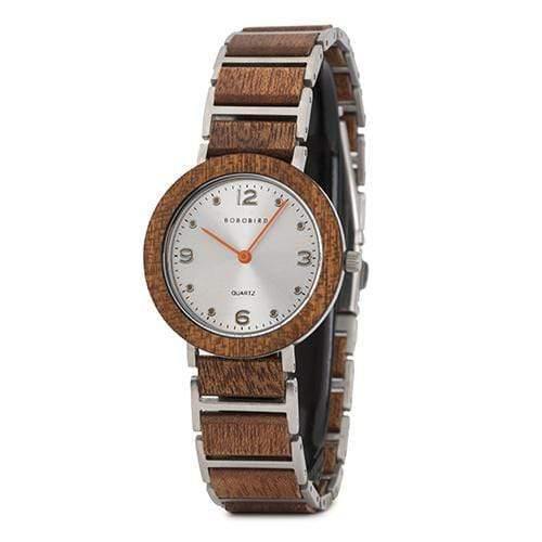 Planet Gates S16-4 35mm Women Lovers Watches BOBO BIRD Wooden Stainless Steel Waterproof Japan Quartz Men Watch in Wood Box Great Gifts