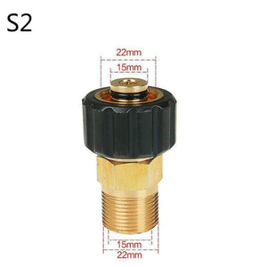 High Pressure Washer Adapter Foam Lance Adapter M22 * 14mm M22* 15mm Male Thread Garden Hose Pressure Washer Accessories