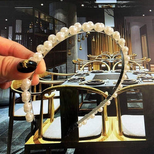 22 Styles Simulation Pearl Hairbands Women Hair Accessories Korean Handmade Bow Flower Hoops Headband Wedding Ornaments