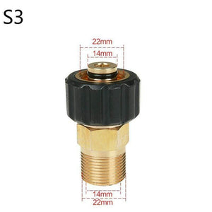 High Pressure Washer Adapter Foam Lance Adapter M22 * 14mm M22* 15mm Male Thread Garden Hose Pressure Washer Accessories