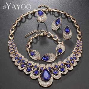 Planet Gates S4308 AYAYOO Jewelry Sets Fashion African Costume Jewelry Set Wedding Jewellery Sets For Women Nigerian Beads Necklace Jewelry Set